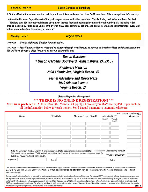 event front page